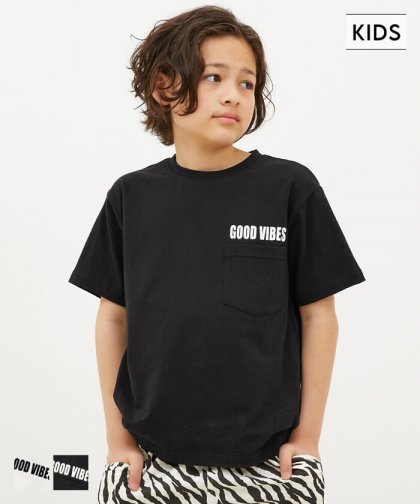 セール★890円→550円 キッズ 110-140 Tシャツ ロゴ ポケット カレッジ クルーネック カットソー ミディアム丈 男の子 キッズオリジナル 子供服 メール便可 coca コカ