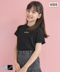 キッズ 120-150 Tシャツ 刺繍 ロゴ フリル プルオーバー リブ 伸縮性 女の子 キッズオリジナル 子供服 メール便可 coca コカ